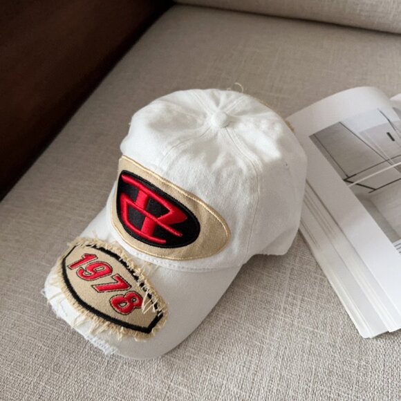 Diesel White Baseball Cap - Picture 5 of 8